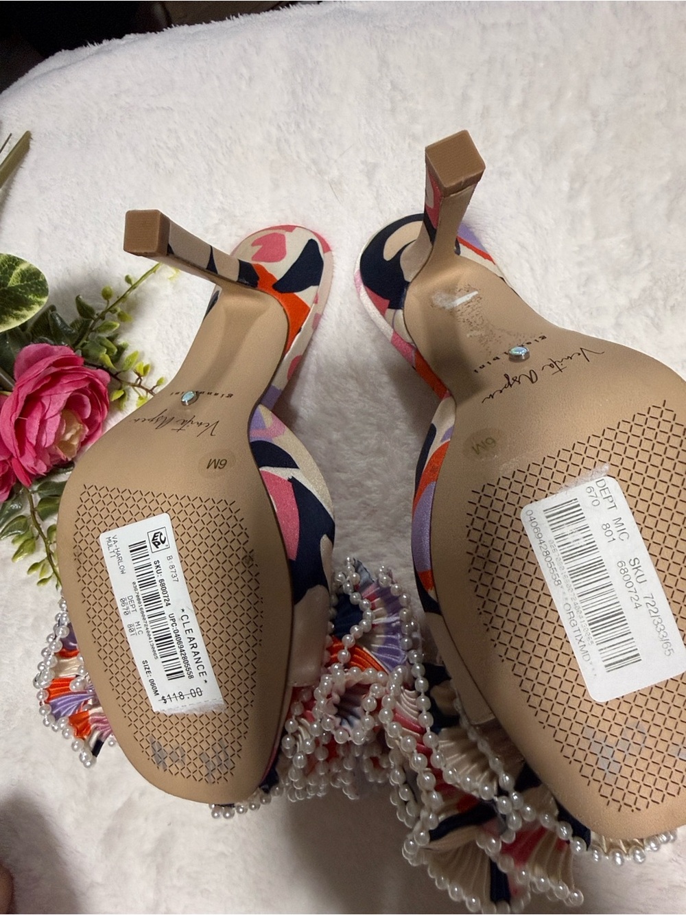 Gianni Bini floral Embellished heels - Picture 9 of 11